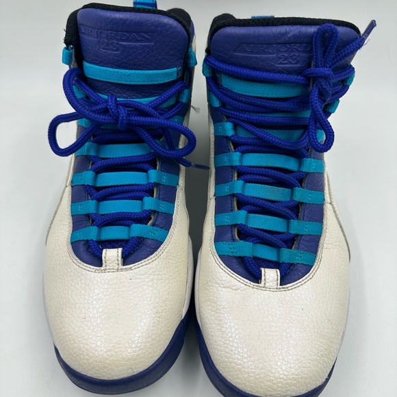 Nike Air Jordan 10 Retro Charlotte Hornets 2016 310805-107 Men’s Size 11 -VG - Picture 4 of 10